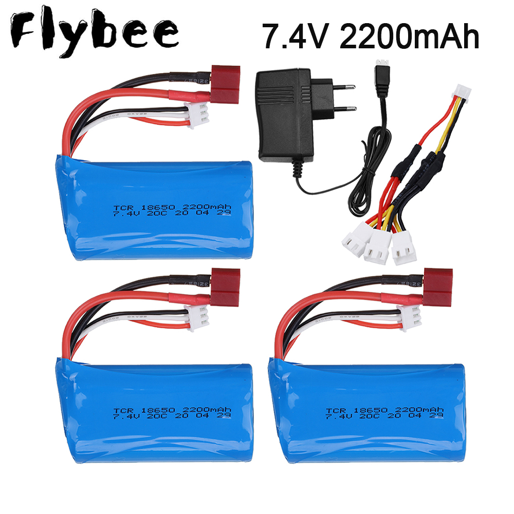 Rc Hobby & Maskinservice I Eskilstuna - 7.4V 2200mAh 18650 Lipo Batery for
