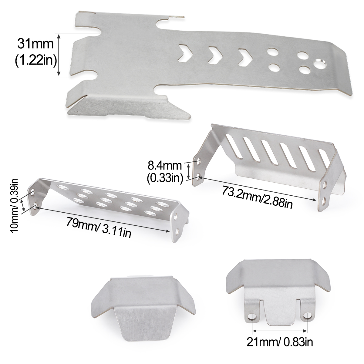 Stainless Steel Axle Protector - Hobby Zone Rc 评论和价格