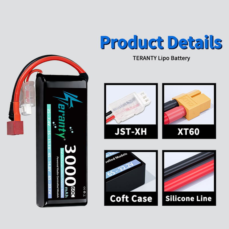 TERANTY 2S 3000mAh Lipo Batter - Rc Hobby & Maskinservice I Eskilstuna 评论和价格
