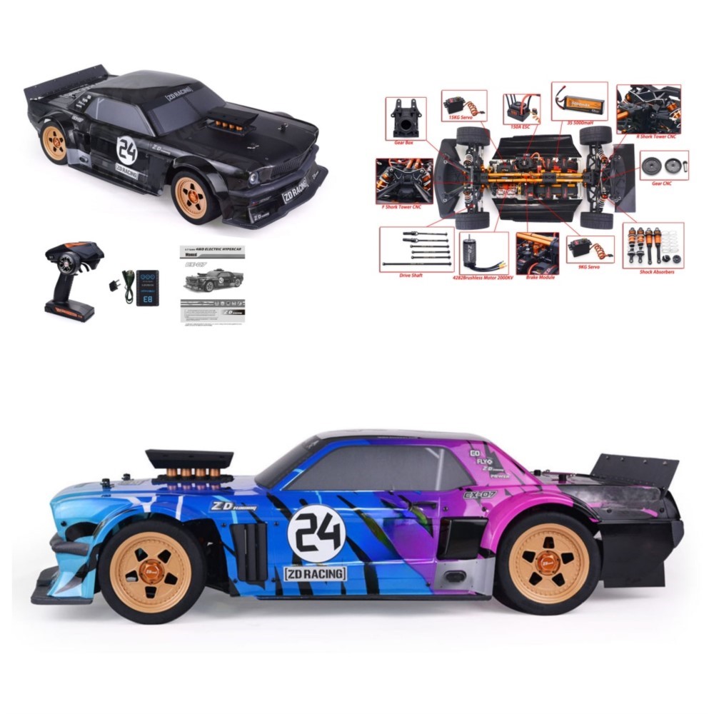 1/7 ZD Racing EX07 RC Sports C - Rc Hobby Grade Car 评论和价格