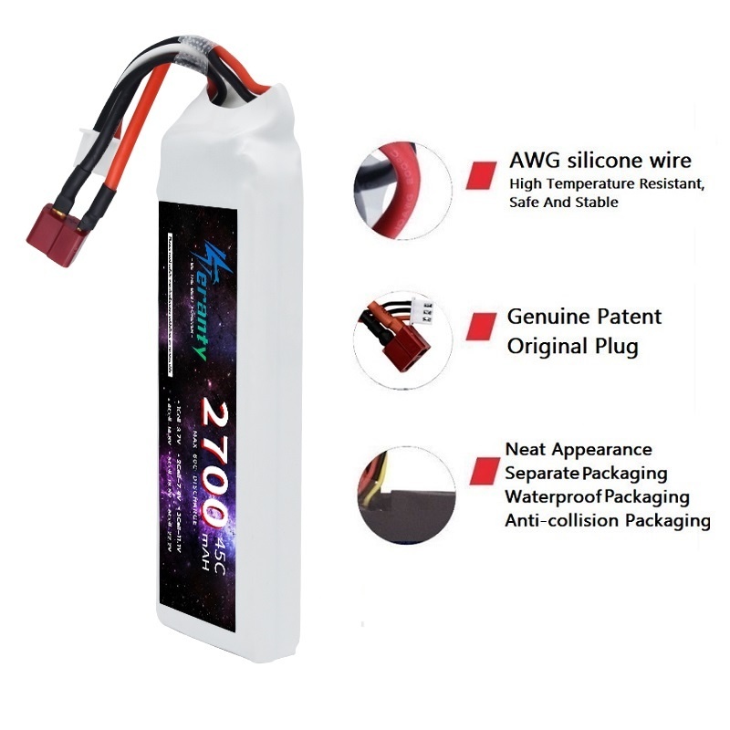 1/3PCS 2S 7.4V Lipo Battery 27 - Rc Hobby Grade Car 评论和价格