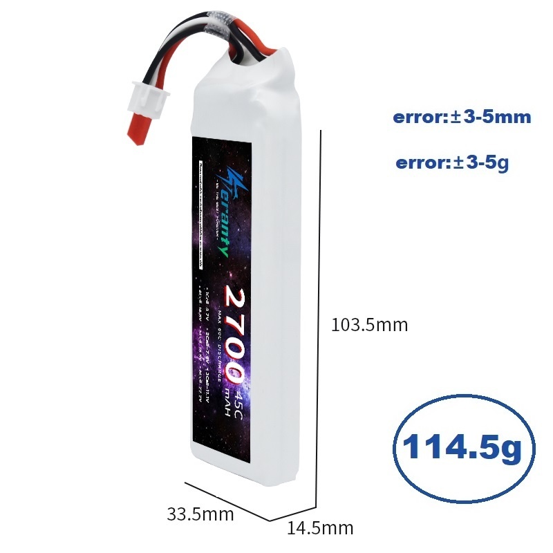 1/3PCS 2S 7.4V Lipo Battery 27 - Rc Hobby Grade Car 评论和价格