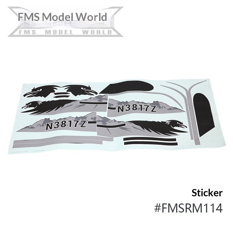 FMS RC Plane Decals For 1700mm - Rc Hobby & Maskinservice I Eskilstuna 评论和价格