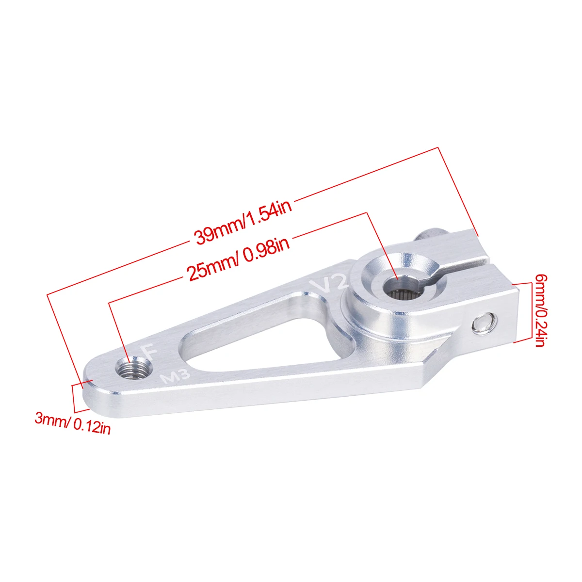 39mm M3 7075 Aluminum 25T Serv - Hobby Zone Rc 评论和价格
