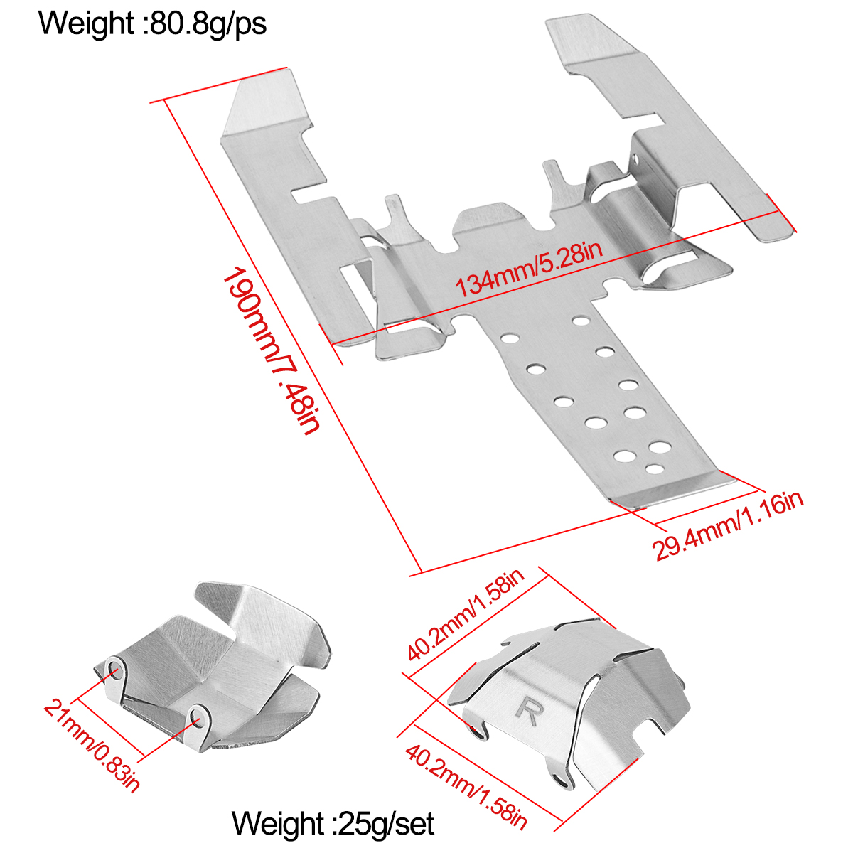 Stainless Steel Skid Plate Cha - Hobby Zone Rc 评论和价格